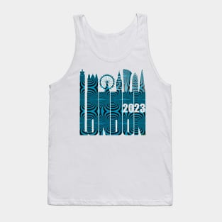 London Skyline 2023 - Optical Wormhole Tank Top